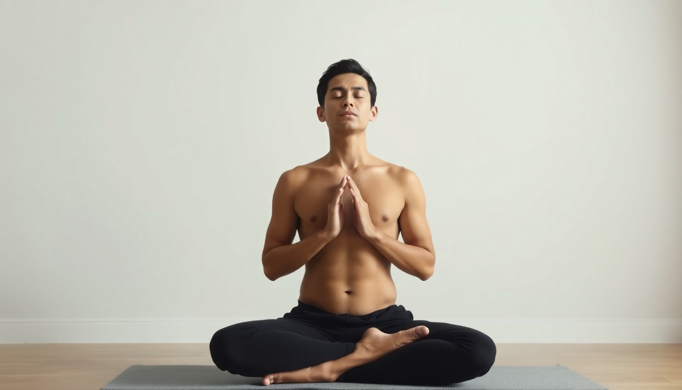 초보자를 위한 위빠사나 명상법에서 복부의 들숨과 날숨을 세밀하게 관찰하는 모습