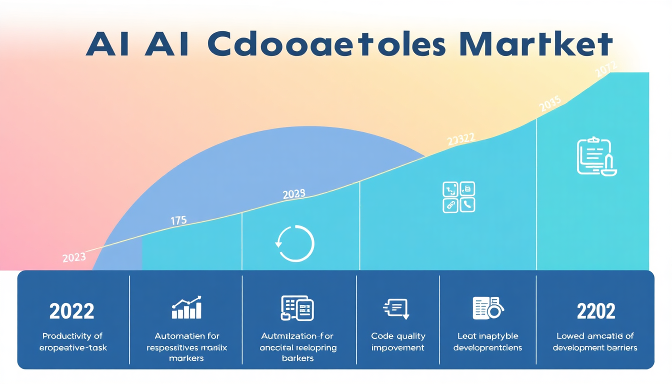 글로벌 AI 코딩 도구 시장의 폭발적 성장과 핵심 동력 인포그래픽