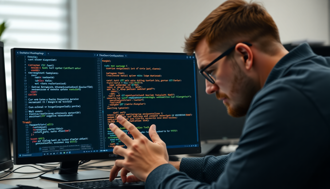 TRAE AI의 실시간 디버깅 및 오류 해결 기능을 보여주는 개발자 작업 화면