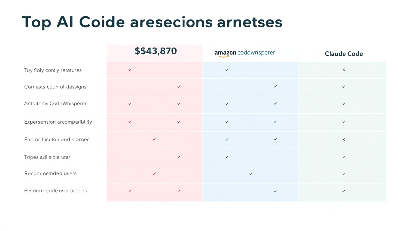 AI 코딩 에이전트 비교표를 한눈에 볼 수 있는 그래픽
