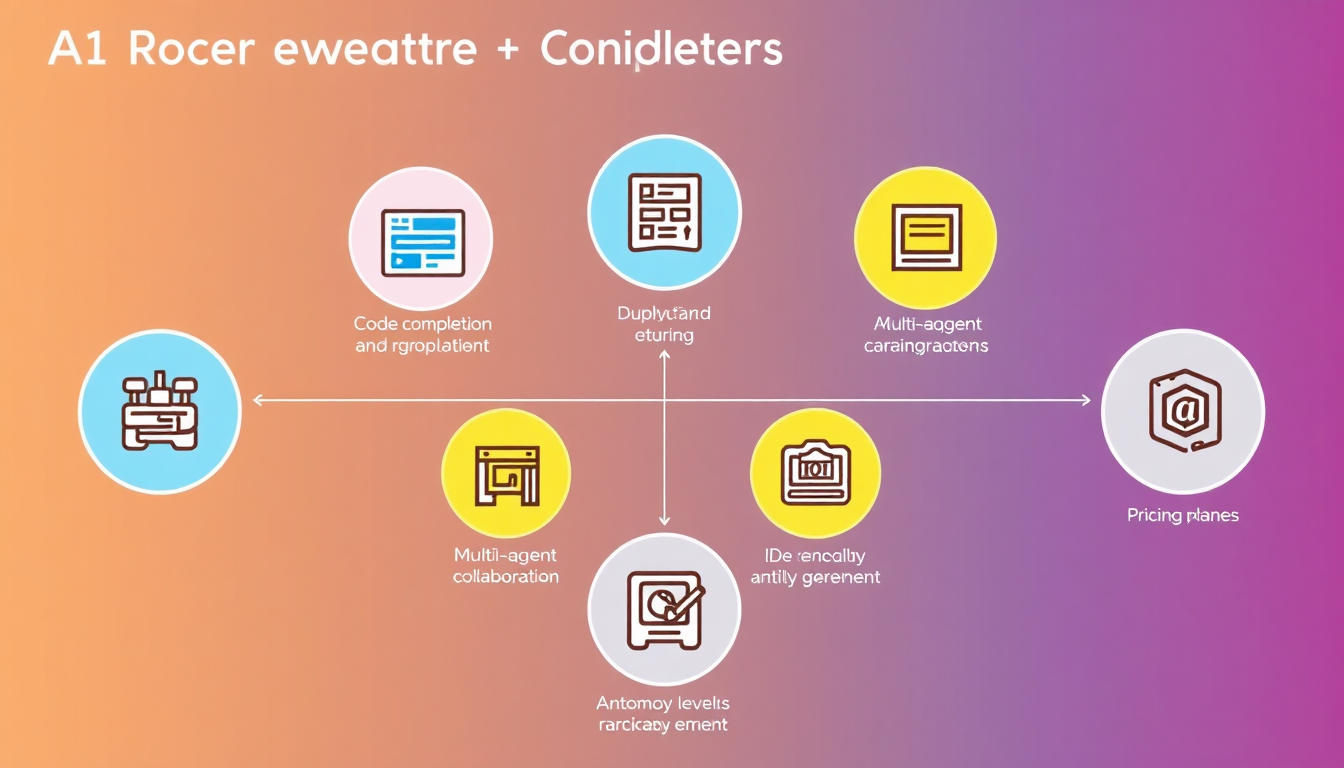 AI 코딩 에이전트 평가 기준을 시각적으로 표현한 인포그래픽