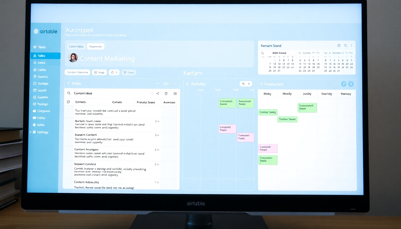 콘텐츠 마케팅 캠페인 관리를 위한 Airtable 프로젝트 관리 대시보드