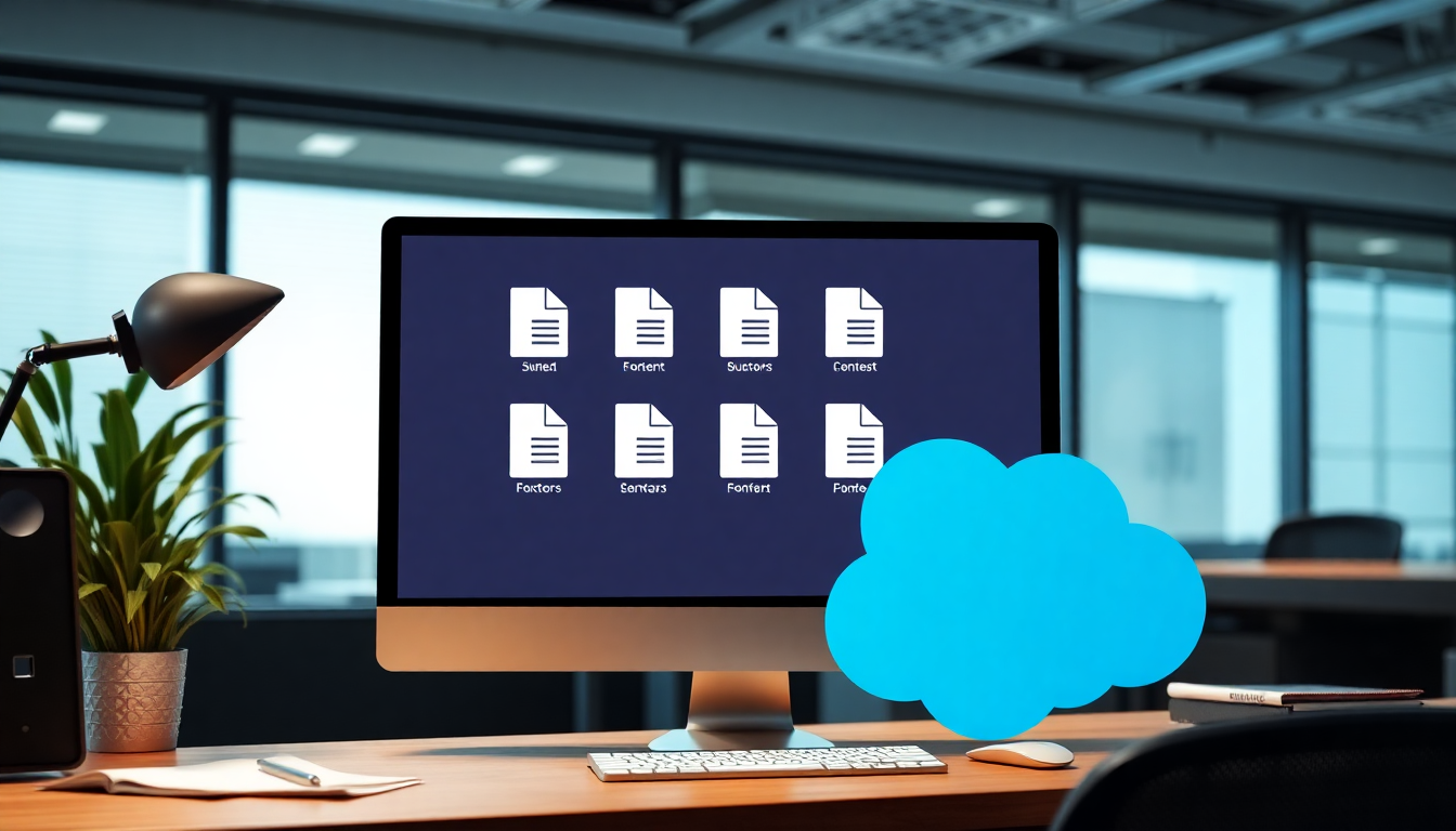 Salesforce 환경에서 여러 파일을 하나의 압축 파일로 효율적으로 관리하는 모습