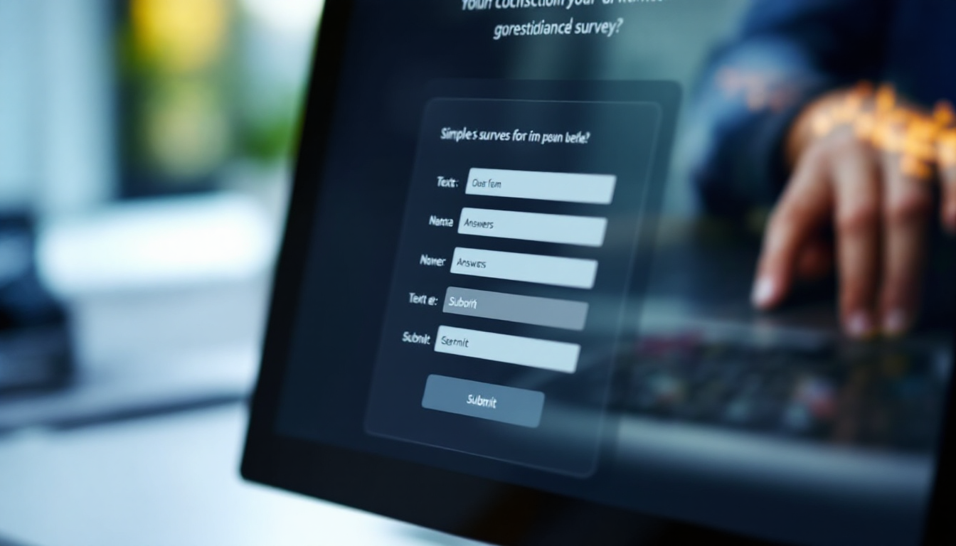 Streamlit으로 만든 간단한 설문조사 애플리케이션 화면