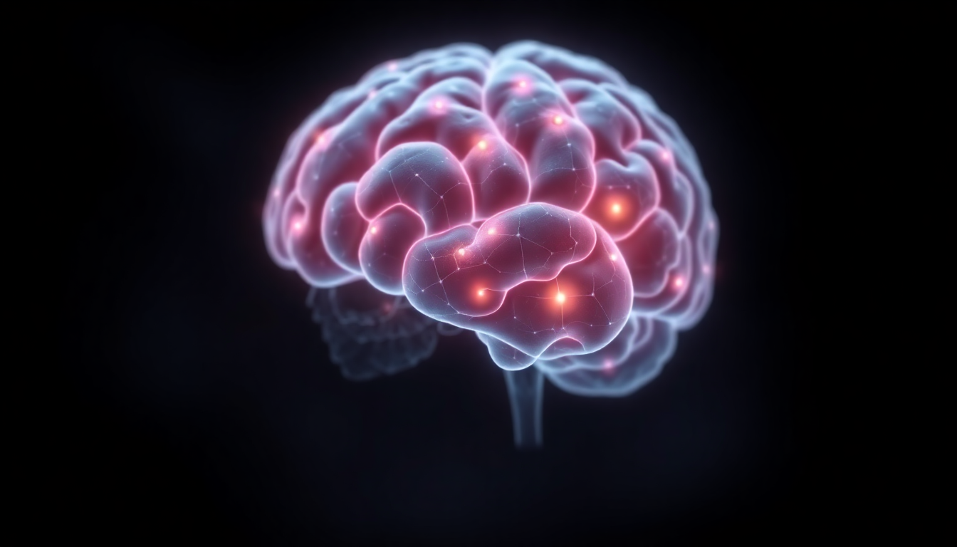 명상 중에 뇌의 기본 모드 네트워크와 전전두엽 피질 활성화를 보여주는 뇌 이미지